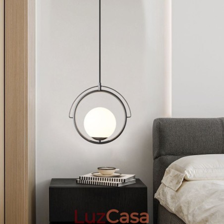 Luminária pendente de bola de vidro para decoração de casa Luminária pendente de bola de vidro para decoração de casa