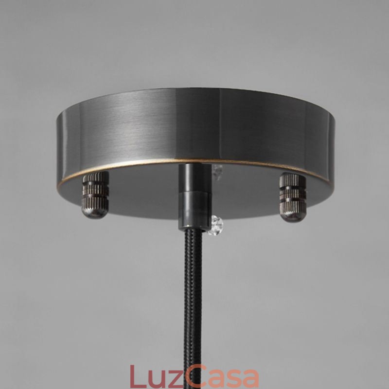 Luminária pendente de vidro moderna, iluminação pendente única com cúpula de vidro transparente