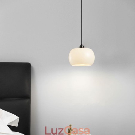 Luminária pendente de vidro moderna com design de abóbora Luminária pendente de vidro moderna com design de abóbora