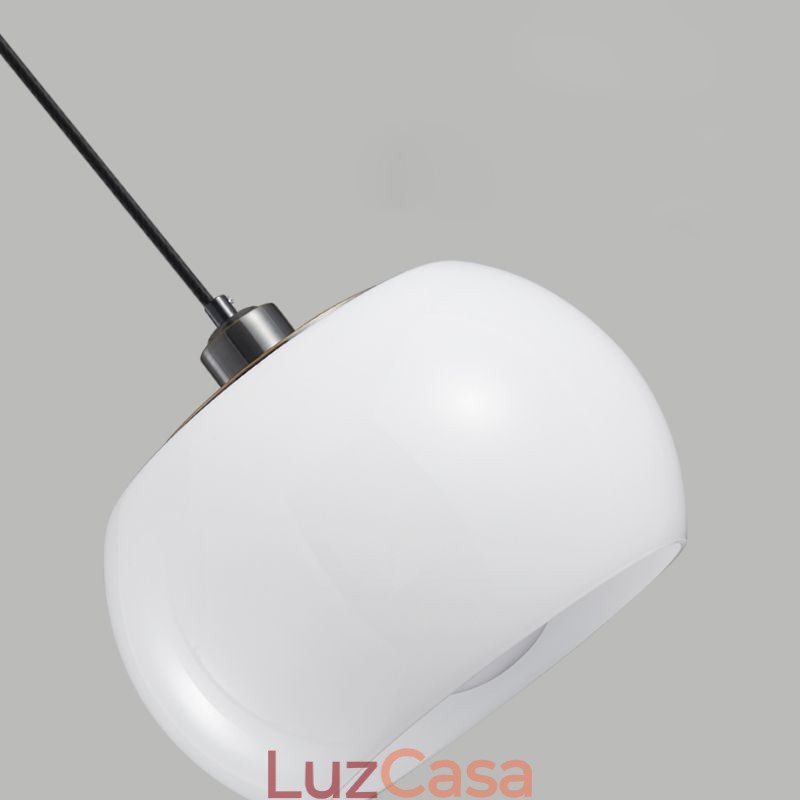 Luminária pendente de vidro moderna com design de abóbora