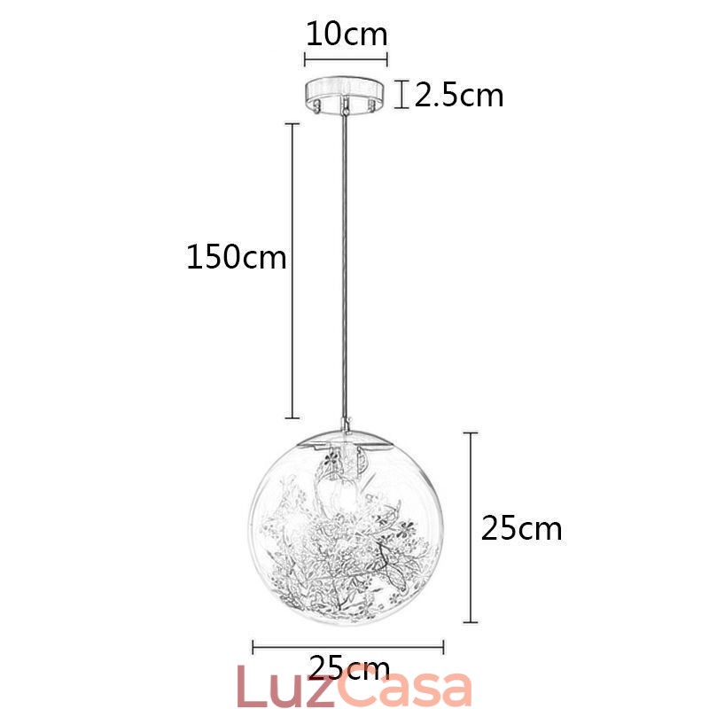 Bola de vidro pingente luz folhas natal pendurado iluminação