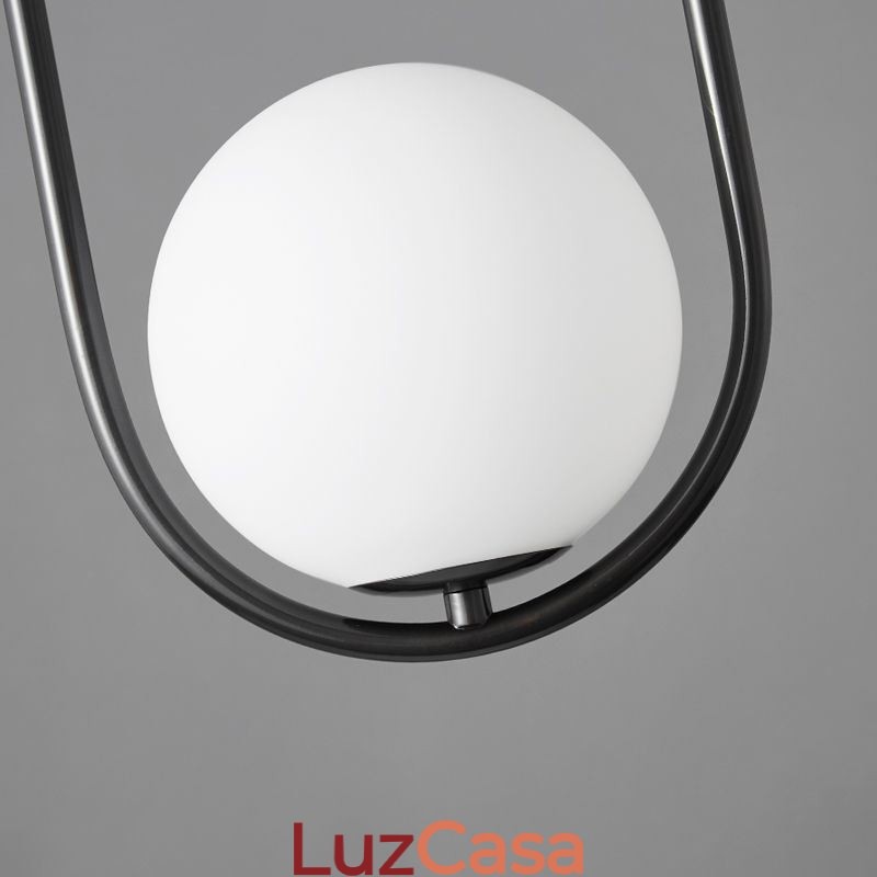 Luminária pendente moderna globo de vidro gota d'água