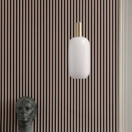 Luminária pendente simples e moderna de vidro