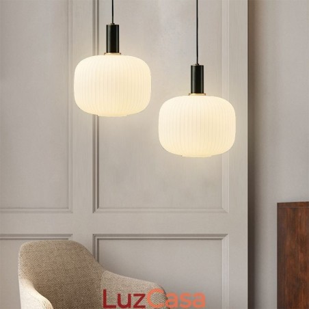 Luminária pendente moderna, simples, criativa, de vidro, suspensa Luminária pendente moderna, simples, criativa, de vidro, suspensa