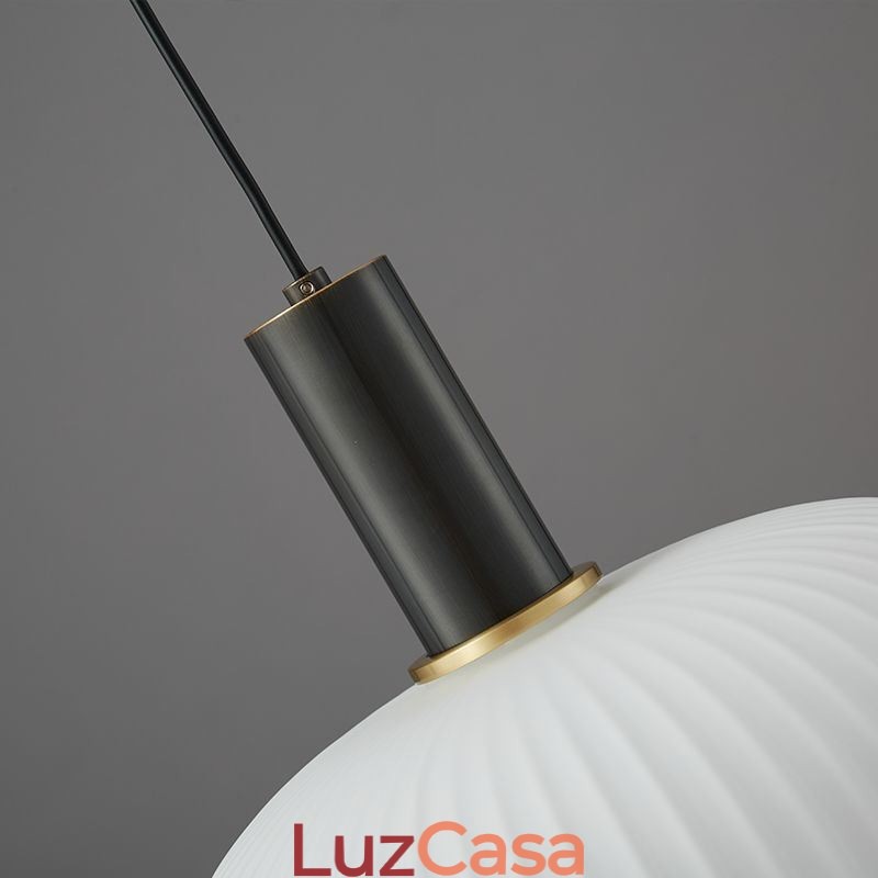 Luminária pendente moderna, simples, criativa, de vidro, suspensa