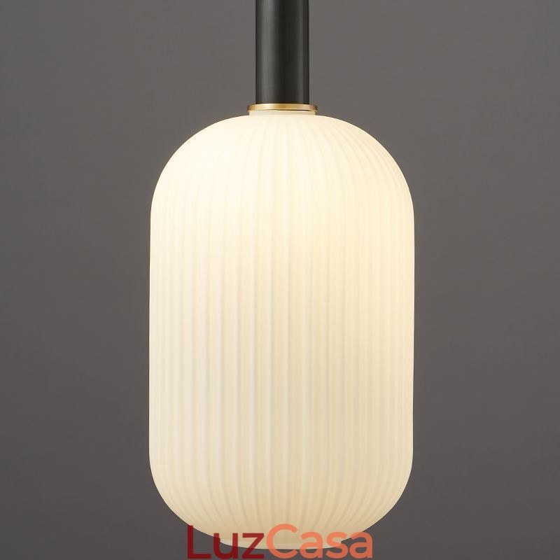 Luminária pendente moderna, simples, criativa, de vidro, suspensa