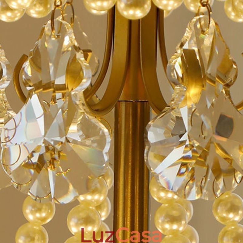 Luminária pendente de vidro europeia, luminária suspensa com folhas modernas