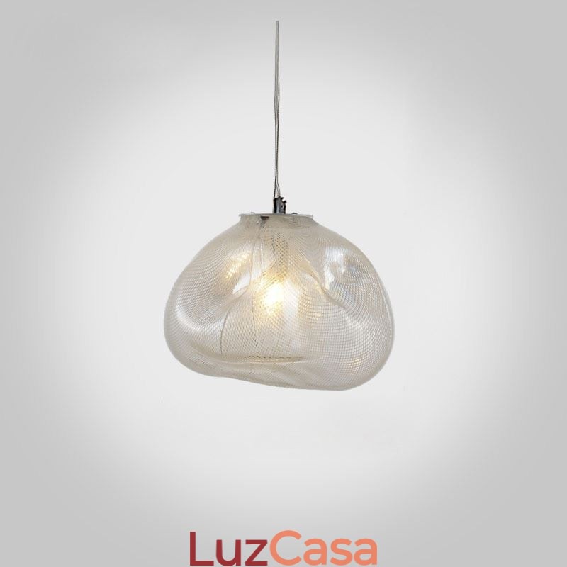 Luminária pendente nórdica criativa, lustre de vidro, luminária suspensa artística
