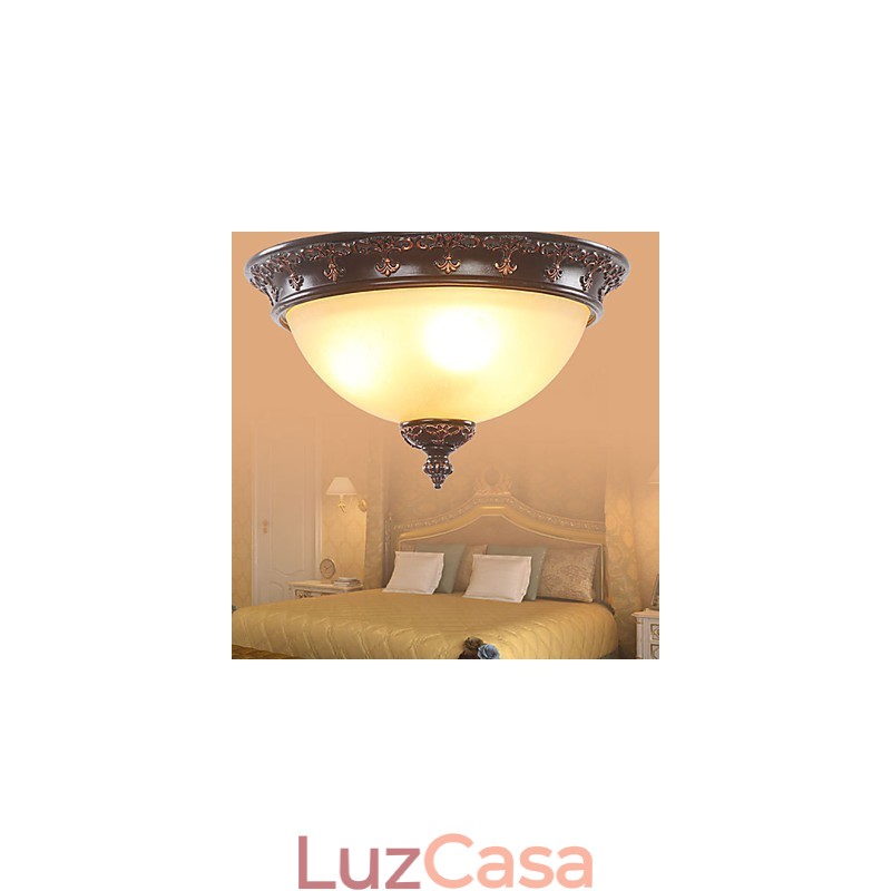33*Estilo tipo europeu rural clássico absorve lâmpada de luz de cúpula
