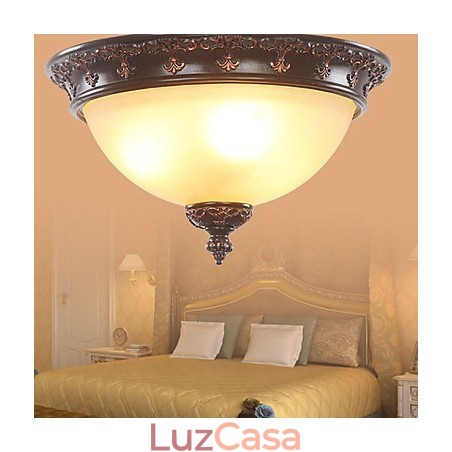 33*Estilo tipo europeu rural clássico absorve lâmpada de luz de cúpula 33*Estilo tipo europeu rural clássico absorve lâmpada de luz de cúpula