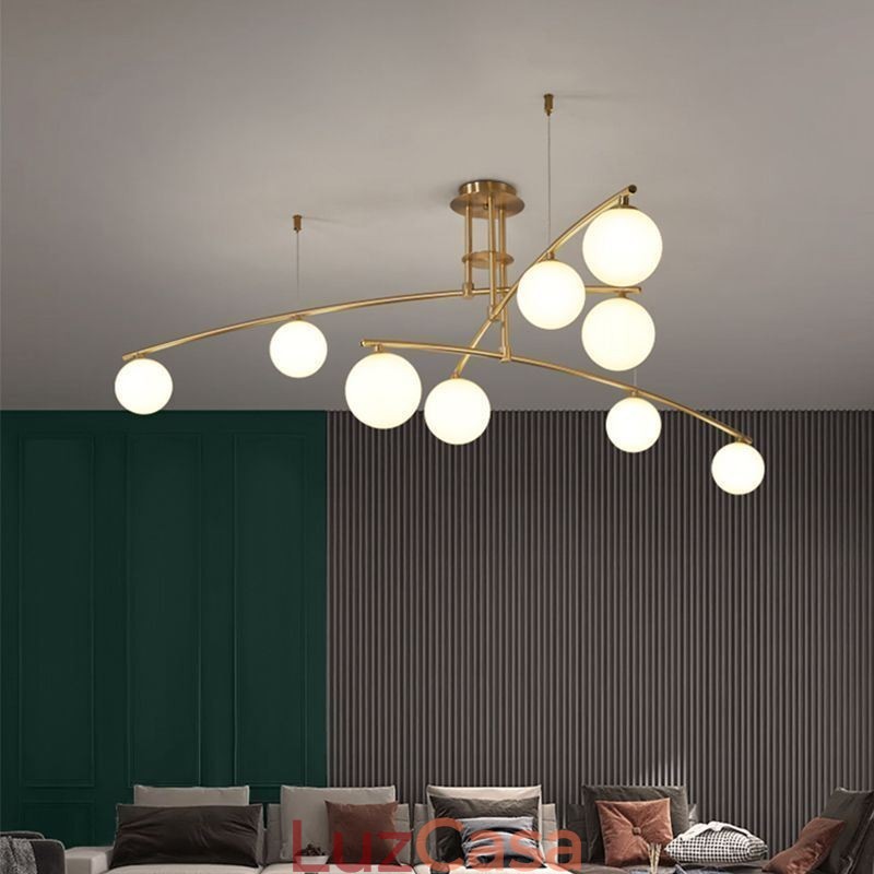 Lustre Magic Bean Pendente de Vidro