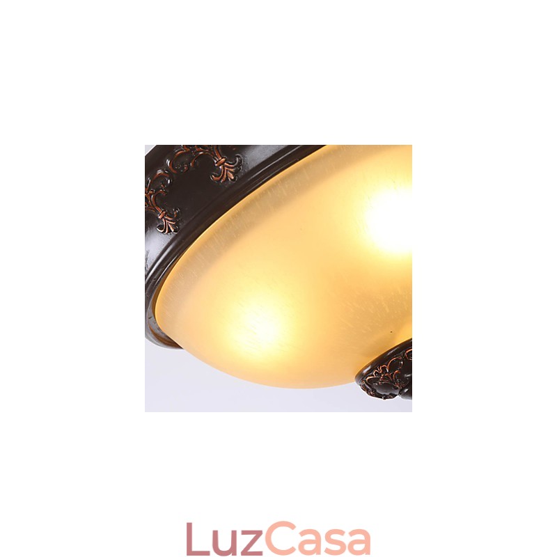33*Estilo tipo europeu rural clássico absorve lâmpada de luz de cúpula