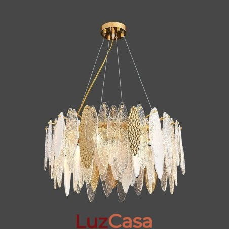 Luminária pendente contemporânea e elegante de vidro Luminária pendente contemporânea e elegante de vidro