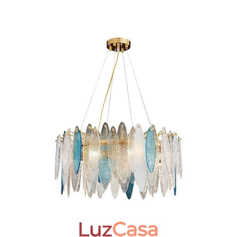 Luminária pendente contemporânea e elegante de vidro