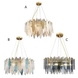 Luminária pendente contemporânea e elegante de vidro