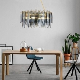 Luminária pendente contemporânea e elegante de vidro