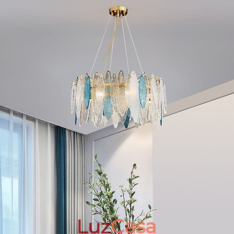 Luminária pendente contemporânea e elegante de vidro