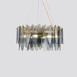 Luminária pendente contemporânea e elegante de vidro