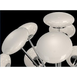 ModernYestaurant Lâmpada Simples Circular Vidro Arte Pendente Lâmpada Estilo Europeu