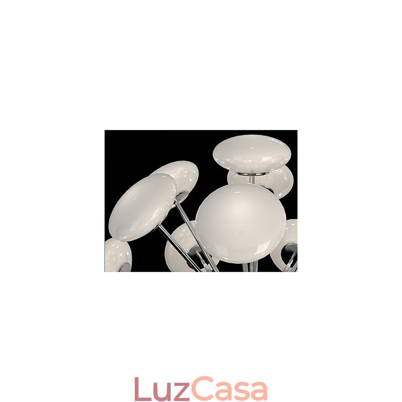 ModernYestaurant Lâmpada Simples Circular Vidro Arte Pendente Lâmpada Estilo Europeu