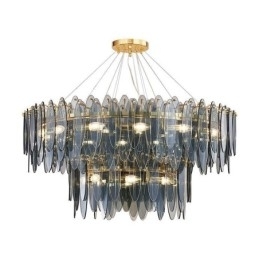Moderno redondo vidro pingente luz elegante lustre de vidro