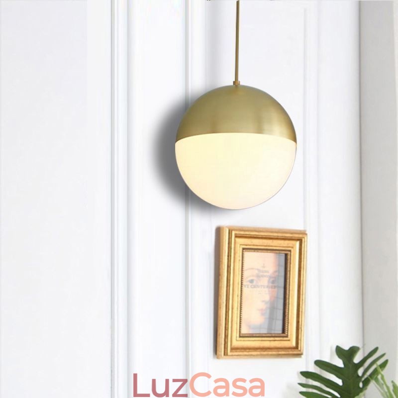 Ideias modernas de luminária pendente de bola de vidro para ilha