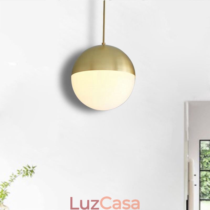 Ideias modernas de luminária pendente de bola de vidro para ilha