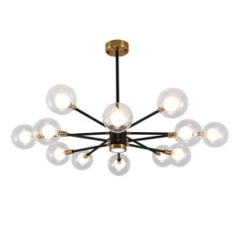 Luminária pendente de vidro nórdico, luminária redonda branca leitosa, iluminação de lustre