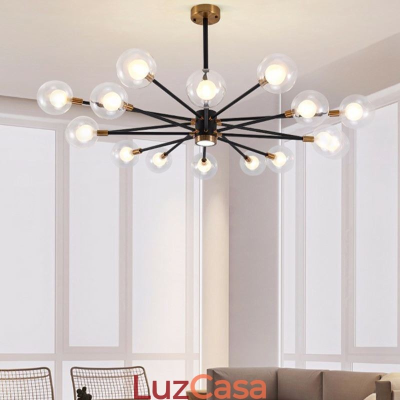 Luminária pendente de vidro nórdico, luminária redonda branca leitosa, iluminação de lustre
