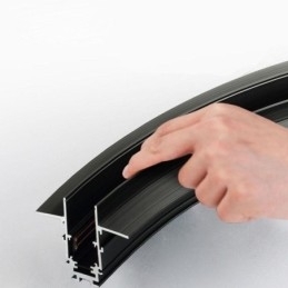 Sistema de iluminação de trilho circular Luminária de trilho embutida magnética 120 cm