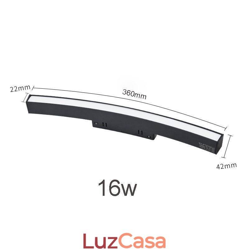 Sistema de iluminação de trilho circular Luminária de trilho embutida magnética 120 cm