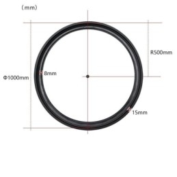 Luz de trilho circular holofote magnético embutido luz decorativa 100cm