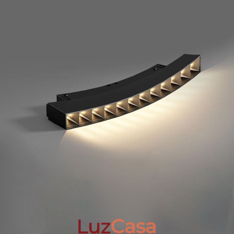 Grade de trilhos Luz embutida Grade magnética Spotlight