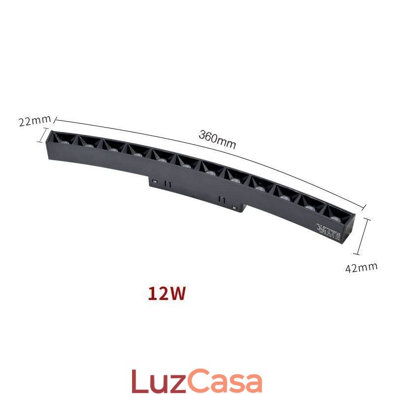 Grade de trilhos Luz embutida Grade magnética Spotlight