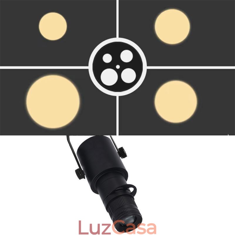 Spot Light Stage KTV Teto Spotlight 4 Níveis de Ajuste de Abertura