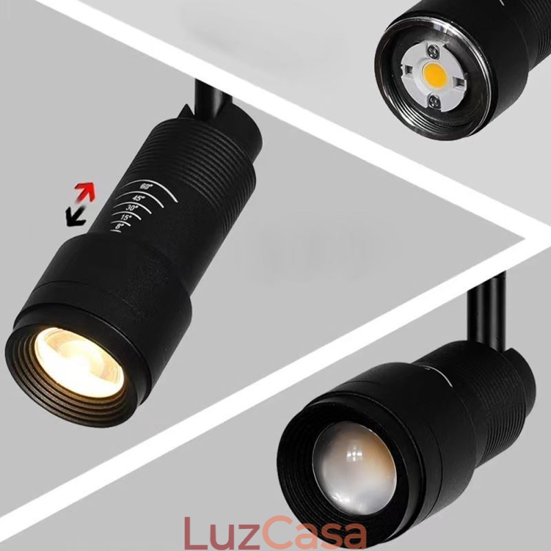 Track Spotlight Iluminação de realce com foco livre