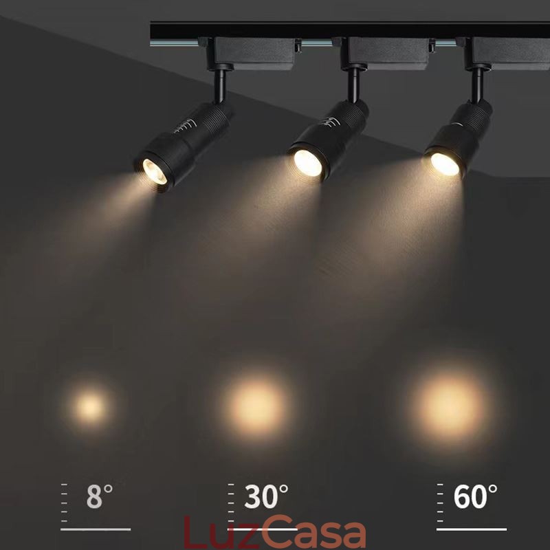 Track Spotlight Iluminação de realce com foco livre
