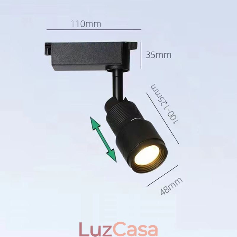 Track Spotlight Iluminação de realce com foco livre