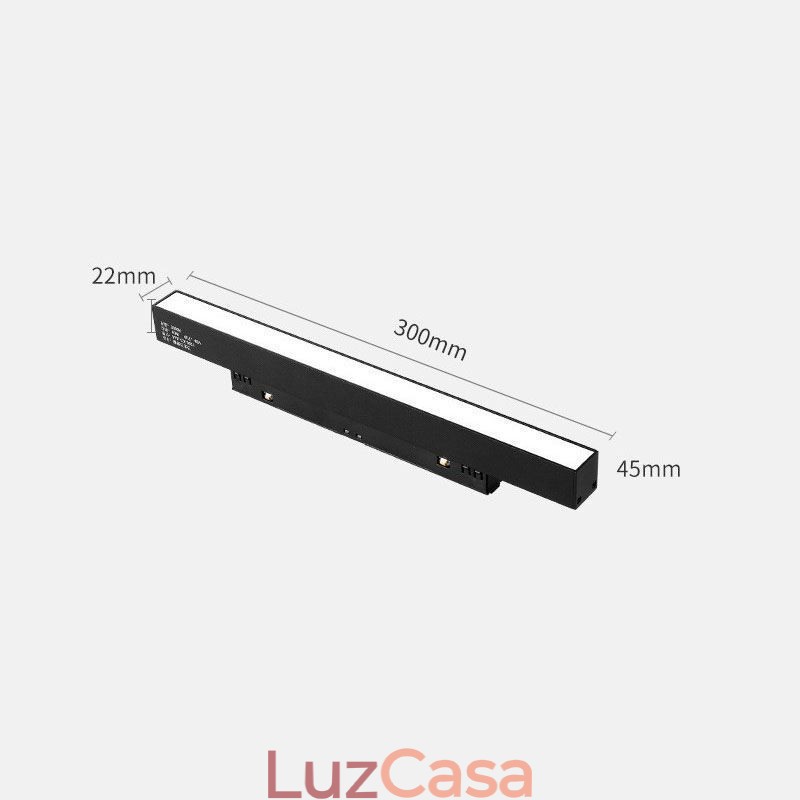 Luminária de trilho magnético embutida Spotlight Luz decorativa 3M 36V