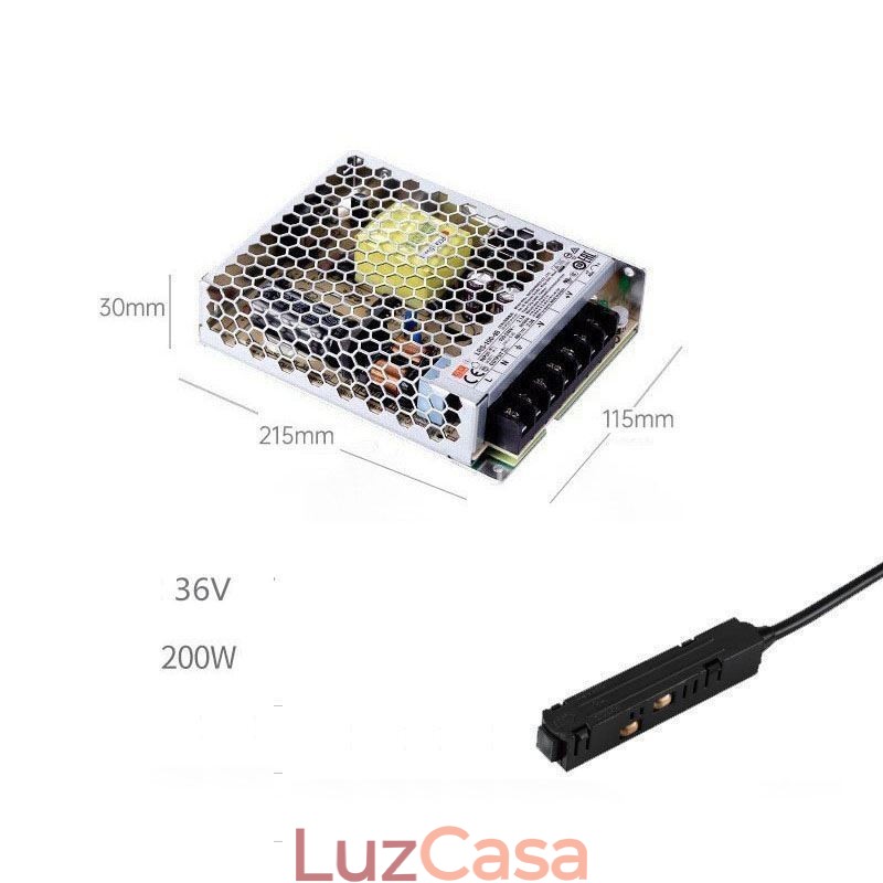 Luminária de trilho magnético embutida Spotlight Luz decorativa 3M 36V