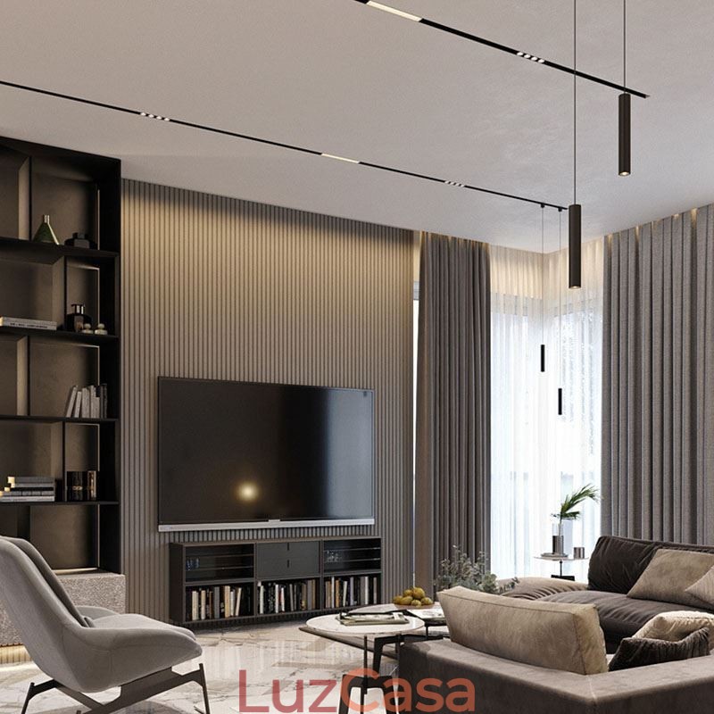 Luminária pendente de trilho Luminária pendente magnética embutida Spotlight 36V