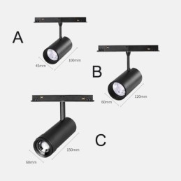 Holofote de Trilho Magnético Holofote Rebaixado Holofote