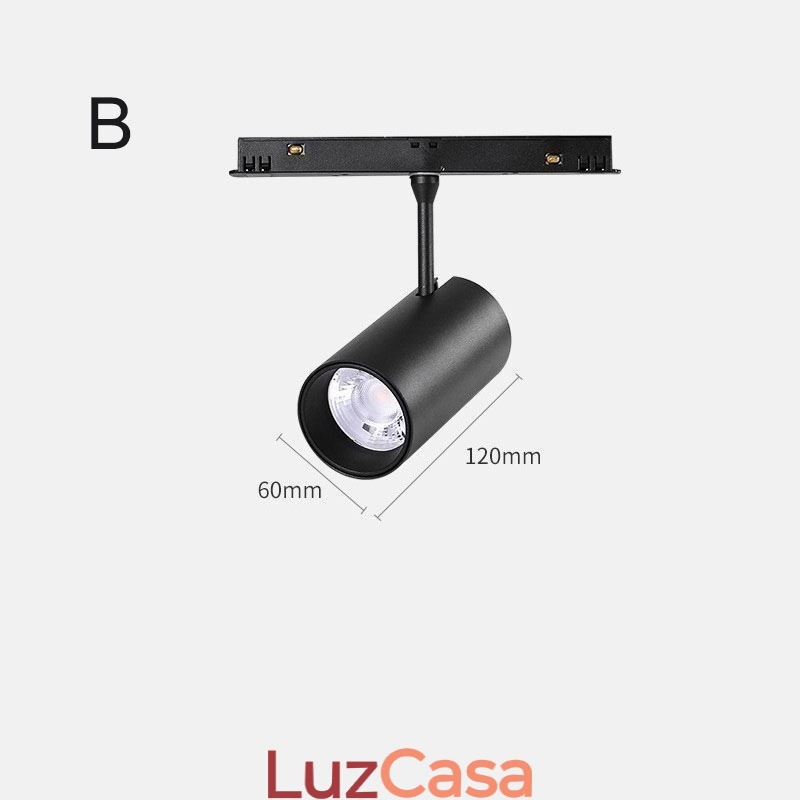 Holofote de Trilho Magnético Holofote Rebaixado Holofote