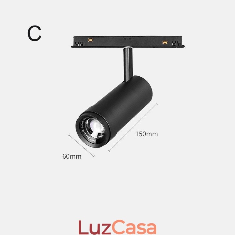 Holofote de Trilho Magnético Holofote Rebaixado Holofote