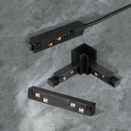 Acessórios de iluminação de trilho magnético Conexão de canto de trilho de trilho embutido