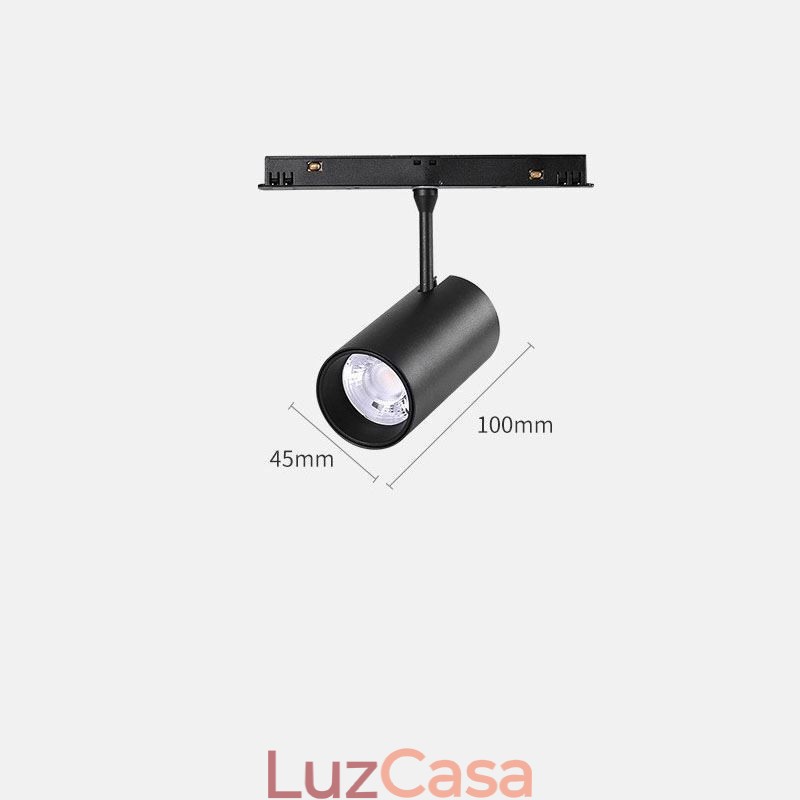 Luz de trilho magnética embutida holofote luz decorativa 6m*2
