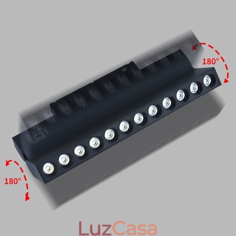 Holofote de grade de trilho embutido Holofote de faixa de trilho Holofote de grade dobrável magnética 36V