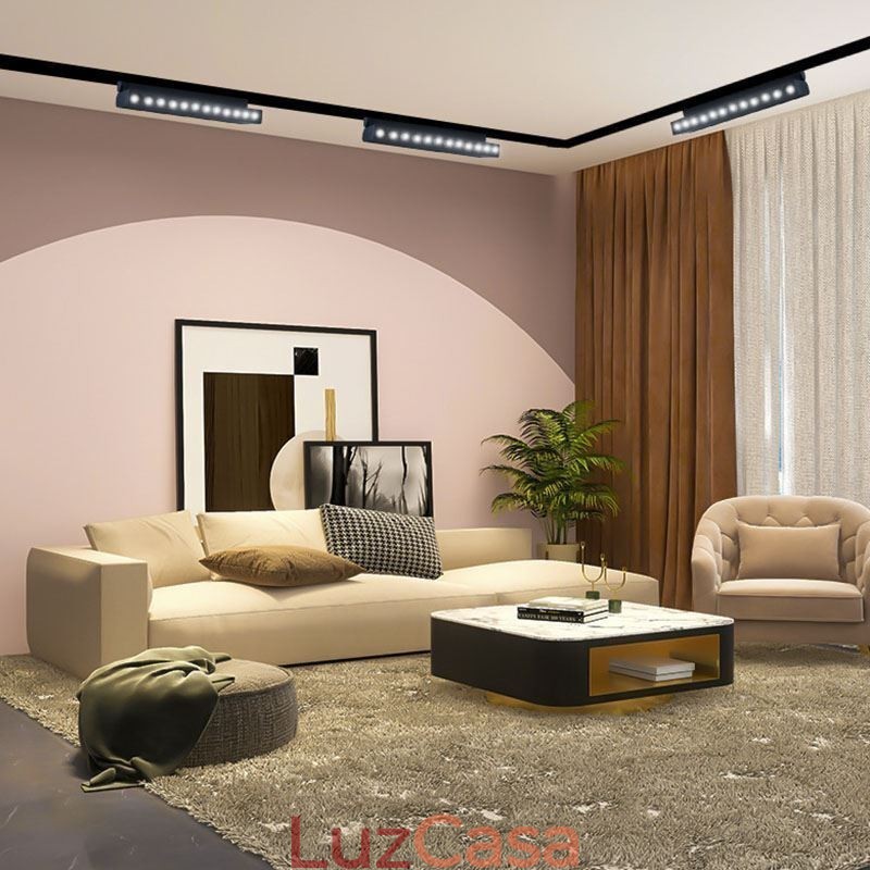 Holofote de grade de trilho embutido Holofote de faixa de trilho Holofote de grade dobrável magnética 36V