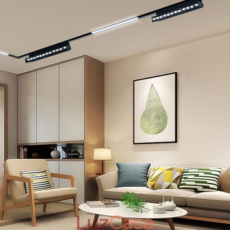 Holofote de grade de trilho embutido Holofote de faixa de trilho Holofote de grade dobrável magnética 36V