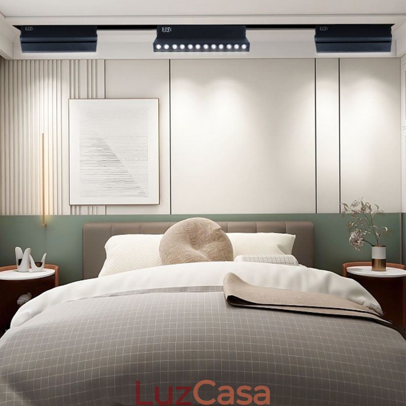 Holofote de grade de trilho embutido Holofote de faixa de trilho Holofote de grade dobrável magnética 36V